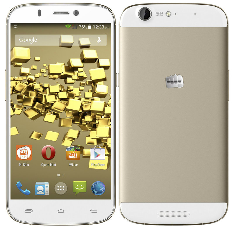 Micromax A300 Canvas Gold